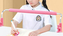 猫太子护栏坐姿矫正器儿童防低头写字矫正器小学生保护近视弯腰驼背幼儿姿势学习纠正加长款 粉 实拍图