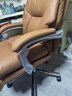 顾全电脑椅人体工学椅真皮办公椅可躺久坐舒适老板椅家用C570棕皮 实拍图