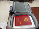 得力（deli） 证件收纳包阻燃家用资料文件袋户口本证书多层整理防水带密码锁收纳箱 灰色BA227 实拍图