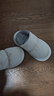 朴西冬季可外穿羽绒布防水包跟女士棉拖鞋室内保暖两穿 浅米白 36-37 实拍图