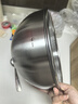三四钢®不锈钢沥水篮304淘米神器洗菜盆沥水盆筛漏盆食品级淘米水果盆 沥水篮：25cm 1个 实拍图