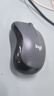 罗技（Logitech）M220 轻音鼠标 无线鼠标 办公鼠标 对称鼠标 带无线微型接收器 灰黑色 实拍图