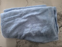 竹一百五星级酒店大浴巾竹纤维成人吸水男女高档浴巾裹身洗澡大毛巾天蓝 实拍图