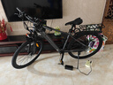 永久锂电池助力电动自行车禧玛诺变速超长续航山地车男女士双碟刹单车 F58摩天灰【助力续航约50-60KM】线碟 27.5英寸 实拍图