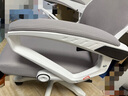 朗域轩品人体工学电竞椅人工力学座椅久坐护腰宿舍游戏电脑椅子可躺写字椅 【升级四向腰托】蝶翼白丨3级气杆-脚踏-逍遥 120-155度(含) 联动扶手 四向腰托 实拍图