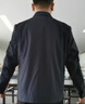罗蒙外套男秋季商务男士翻领行政夹克上衣干部厅局风爸爸装i8藏青XL 实拍图