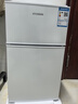 HYUNDAI（韩国现代）小冰箱迷你小型家用冷藏冷冻宿舍出租房办公室双开门二门电冰箱节能省电 68L白【一级能效+租房必备】 实拍图