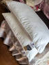 富安娜 枕头芯低枕酒店枕头全棉面料抗菌枕头芯纤维软枕芯一对装74*48cm 实拍图