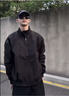 主意范（ZHUYIFAN）夹克外套男三防飞行春秋装整套棒球外套短款工装冲锋衣潮 黑色夹克 L 110-130斤 实拍图