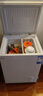 奥克斯（AUX）小冰柜家用小型冷藏柜冷冻柜两用冰柜小型租房家用小冰箱小型冷柜 铜管/158升级/可囤120斤肉/减霜80% 74L 实拍图