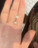 芯奢纯银999足银针蝴蝶耳钉女士耳骨钉高级耳环精致小巧养耳洞不过敏 一对+精美礼盒 实拍图