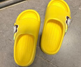 巴布豆儿童拖鞋男女童宝宝软底居家浴室夏季凉拖鞋 黄色 180码 实拍图