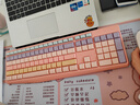 B.O.W航世 K161D 无线蓝牙双模键盘 家用办公平板手机笔记本电脑通用轻音键盘106键 渐变甜心粉 实拍图