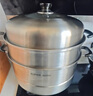 苏泊尔SUPOR 好帮手304不锈钢双层复底32cm蒸锅汤锅高拱盖蒸笼SZ32B5 实拍图