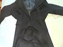 艾梵斯贝长款毛呢大衣男韩版加厚风衣高级感羊绒呢子过膝外套潮加棉呢上衣 黑色加棉 XL 实拍图
