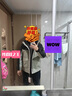 海澜之家（HLA）羽绒服男冬季运动连帽三防石墨烯蓄热外套男冬季 绿灰镶拼9G XL 180/96A推荐151~164斤 实拍图