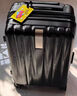 汉客扩容拉杆行李箱大容量女密码旅行箱男81升24英寸墨玉黑京东联名款 实拍图