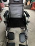 鱼跃(yuwell)手动轮椅车H059B老人半躺护理型带坐便椅餐板钢管可折叠 实拍图