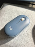 罗技（Logitech）LOGITECH PEBBLE 无线蓝牙鼠标 轻音鼠标 办公鹅卵石造型 轻薄便携 时尚小巧 品月蓝 实拍图