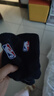 NBA袜子男士秋冬运动袜抗菌防臭消臭吸汗无骨棉袜跑步中筒篮球袜3双 实拍图