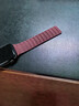 MSSM适用苹果手表表带Apple Watch S11/10硅胶磁吸带iwatch S9/se3/ultra3新年圣诞表带-酒红色 实拍图