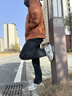 伯希和（Pelliot）【经典款】户外速干裤运动裤男透气快干裤徒步登山防泼水运动长裤 【男】深灰色（轻盈速干直筒裤）  | 透气快干 XL 实拍图