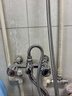 墨林卡浴缸三联冷热水龙头入墙式双孔双把淋浴花洒混水阀浴室沐浴水龙头 套装款:龙头+配件+三功能花洒 实拍图