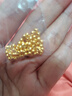 御邪黄金转运珠足金999路路通光面金珠手串串珠手链情人节礼物 3毫米特供金珠两颗 实拍图