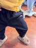 安踏儿童裤子男女大童2024冬季加绒保暖针织运动长裤A72447703J 实拍图