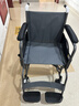 鱼跃(yuwell)轮椅车H051折叠老人轻便旅行手推车钢管免充气胎代步车 实拍图