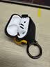斯幻柯适用苹果airpods4代无线蓝牙耳机保护套airpods4新款四代软硅胶连体airpods4代-电音小子黑橙 实拍图