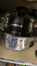 爱仕达（ASD）汤锅304不锈钢蒸汤锅 炖煮锅复底小汤锅22CM燃气电磁炉通用奶锅B1 实拍图