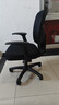 得力（deli）4900S 人体工学靠背办公椅/电脑椅/职员椅 可升降转椅舒棉坐垫 黑 实拍图