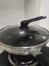 炊大皇 炒锅 304不锈钢炒菜锅煎锅 平底不粘炒锅32cm 可立可视盖不挑灶 实拍图
