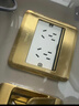 公牛（BULL）开关插座十孔地插座全金属面板金色二五孔地板地面插GD8Z256 实拍图