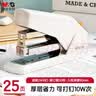 晨光（M&G）省力订书机 25页厚层订书器 弹出式钉道 单指按压装订学生办公用品 白色 MG818 实拍图