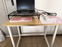 舒客艺家 电脑桌台式小户型小桌子家用学习桌写字办公书桌电竞长条桌子 木纹白架单桌80*50*74 加固电脑桌 实拍图