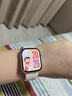 Apple/苹果 Watch S11 智能手表GPS款42毫米玫瑰金色铝金属表壳淡桃粉色运动型表带S/M MEUN4CH/B 实拍图
