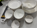 京东京造 碗盘餐具整套 碗具筷子套装乔迁之喜陶瓷家用礼盒装 素月48头 实拍图