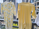 贝瑞加（Babyprints）宝宝连体衣2件装婴儿纯棉四季衣服长袖爬服柔软哈衣家居内衣黄90 实拍图