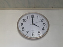 康巴丝（Compas）挂钟客厅 12英寸简约静音客厅石英钟表挂墙时钟 C2866 金色30.5cm 实拍图