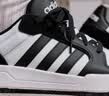 adidas ENTRAP美式校园风运动少年感复古篮球风板鞋男女阿迪达斯   白色/黑色   36.5 实拍图