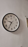 康巴丝（Compas）挂钟客厅钟表 简约石英钟表挂墙时钟 3294A 黑色 实拍图