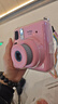 富士（FUJIFILM）instax  mini12 一次成像 立拍立得相机 （现货速发）miniSe粉 套餐四（官方标配+水晶壳+肩带+白边相纸10张） 实拍图