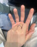 BJYLS999足银满天星戒指女小众设计感轻奢食指戒素圈磨砂纯银尾戒礼物 环绕款（标刻足银999） 实拍图