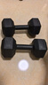 艾美仕（AiMeiShi）哑铃男士健身家用器材女练臂肌一对六角包胶亚玲环保套装组合学生 10KG 一副（左右手各5公斤） 实拍图