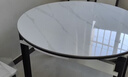 卧家岩板餐桌椅组合现代简约轻奢伸缩折叠家用小户型实木餐桌吃饭桌 12mm岩板-傲雪白-哑光白 1.35m 直径桌+四椅【菠萝椅】 实拍图