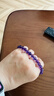石玥珠宝收藏级7-8mm天然紫水晶手链本命年转运珠九紫离火手串男女士款 实拍图