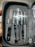 777指甲刀套装 三七进口指甲剪工具全套 甲沟炎指甲钳挖耳勺8001NA灰 实拍图