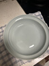 霜山陶瓷餐具系列家用盛菜盘碟餐盘西餐盘咖喱碗奶油风水果沙拉盘 【灰蓝色】椭圆盘-长25cm 实拍图